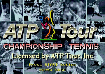 ATP Tour Championship Tennis (USA) screen shot title